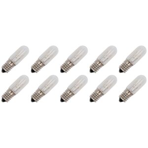 Signaallamp E14 60V 7W - 116 mAh - 10 stuks - T16 Gloeilamp Ø16mm - 54mm - 2500K - Dimbaar