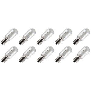 Signaallamp E12 24V 6W - 250 mAh - 10 stuks - S19 Gloeilamp Ø19mm - 46mm - 2500K - Dimbaar