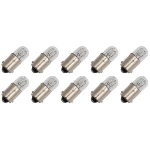Miniatuur Signaallamp Ba9s 230V 3W - 13 mAh - 10 stuks - T9 Gloeilamp Ø9mm - 23mm - 2500K - Dimbaar