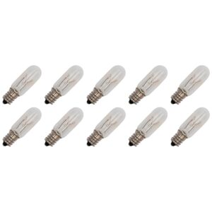 Signaallamp E12 30V 6W - 200 mAh - 10 stuks - T16 Gloeilamp Ø16mm - 54mm - 2500K - Dimbaar