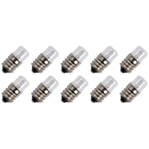 Signaallamp E14 24V 3W - 125 mAh - 10 stuks - T14 Gloeilamp Ø14mm - 30mm - 2500K - Dimbaar