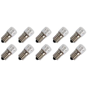 Signaallamp E14 24V 2W - 83 mAh - 10 stuks - T16 Gloeilamp Ø16mm - 35mm - 2500K - Dimbaar