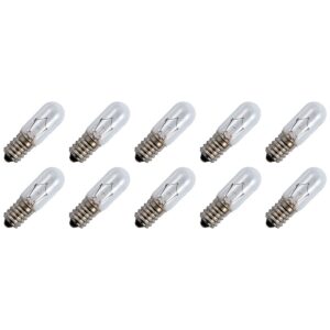 Signaallamp E14 12V 10W - 833 mAh - 10 stuks - T16 Gloeilamp Ø16mm - 54mm - 2500K - Dimbaar