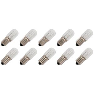 Signaallamp E14 24V 3W - 125 mAh - 10 stuks - T16 Gloeilamp Ø16mm - 45mm - 2500K - Dimbaar