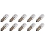 Signaallamp E14 30V 5W - 166 mAh - 10 stuks - T16 Gloeilamp Ø16mm - 45mm - 2500K - Dimbaar