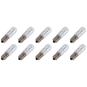 Signaallamp E14 24V 5W - 208 mAh - 10 stuks - T16 Gloeilamp Ø16mm - 54mm - 2500K - Dimbaar