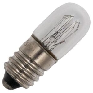 Miniatuur Signaallamp E10 240V 2.4W - 10 mAh - Per stuk - T10 Gloeilamp Ø10mm - 28mm - 2500K - Dimbaar