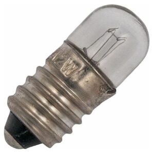 Signaallamp E10 24V 5W - 208 mAh - Per stuk - T9 Gloeilamp Ø9mm - 23mm - 2500K - Dimbaar