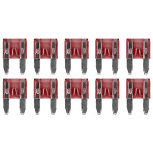 ProRide Steekzekeringen Mini 10A - Rood - Geschikt voor auto, boot en camper - 10 stuks