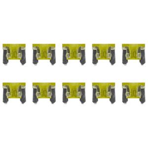 ProRide Steekzekeringen Micro 20A - Geel - Geschikt voor auto, boot en camper - 10 stuks