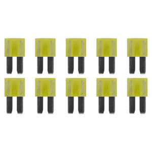 ProRide Steekzekeringen Micro 2 - 20A - Geel - Geschikt voor auto, boot en camper - 10 stuks