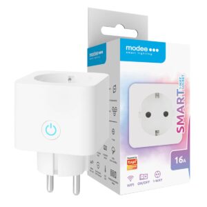 Modee Slimme Stekker met Energiemeter - Tijdschakelaar - Smart Plug - App Bediening - WiFi Stekker - 3 Stuks