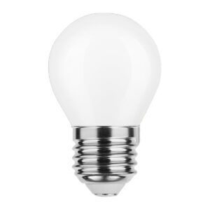 Modee E27 LED Lamp 7W - 680lm - 4000K - Neutraal Wit - LED Filament Melkglas Globe Mini P45 - Vervangt 50W Halogeen Gloeilamp