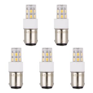 SPL Ba15d LED Lamp 2W - Neutraal Wit - 200lm - LED Buislamp T17 - 5 Stuks