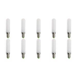 SPL E14 LED Lamp 4W - Neutraal Wit - 300lm - LED Buislamp T18 - Opaal - 10 Stuks