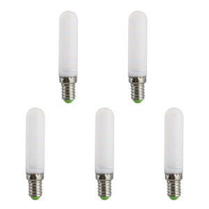 SPL E14 LED Lamp 4W - Neutraal Wit - 300lm - LED Buislamp T18 - Opaal - 5 Stuks