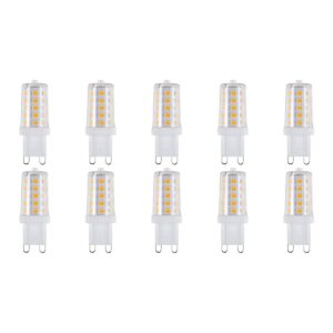 SPL G9 LED Lamp 3W Dimbaar - Warm Wit - 260lm - LED Buislamp T17 - 10 Stuks - 2700K - 230 Volt
