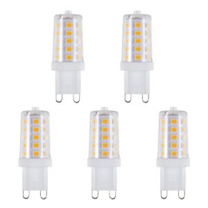 SPL G9 LED Lamp 3W Dimbaar - Warm Wit - 260lm - LED Buislamp T17 - 5 Stuks - 2700K - 230 Volt