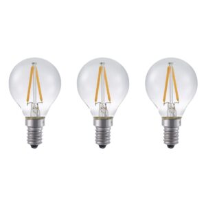 SPL E14 LED Lamp 2W Dimbaar - CRI 93 - Extra Warm Wit - 2500K - LED Filament Globe G45 - Vervangt 15W - 3 Stuks