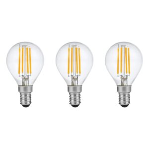 SPL E14 LED Lamp 4W Dimbaar - CRI 90 - Extra Warm Wit - 2200K - LED Filament Globe G45 - Vervangt 28W - 3 Stuks