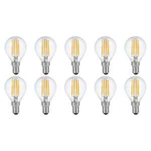SPL E14 LED Lamp 4W Dimbaar - CRI 93 - Extra Warm Wit - 2500K - LED Filament Globe G45 - Vervangt 28W - 10 Stuks