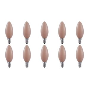 SPL E14 LED Lamp 4.5W Dimbaar - Flame - Extra Warm Wit - 1900K - LED Filament Kaars C35 - Vervangt 25W - 10 Stuks