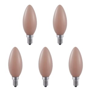 SPL E14 LED Lamp 4.5W Dimbaar - Flame - Extra Warm Wit - 1900K - LED Filament Kaars C35 - Vervangt 25W - 5 Stuks