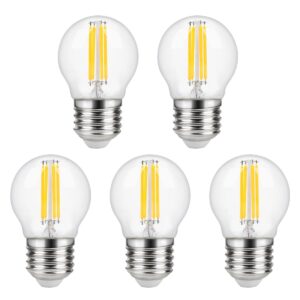 SPL E27 LED Lamp 4W Dimbaar - CRI 93 - Extra Warm Wit - LED Filament G45 - Vervangt 26W - 5 Stuks