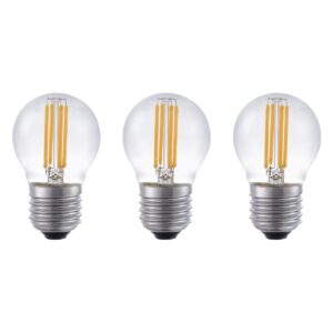 SPL E27 LED Lamp 4W Dimbaar - CRI 90 - Extra Warm Wit - LED Filament G45 - Vervangt 33W - 3 Stuks