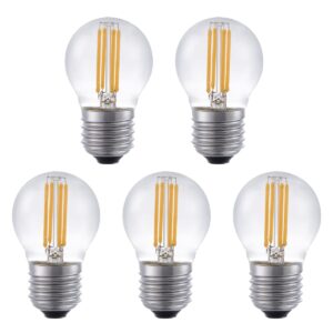 SPL E27 LED Lamp 4W Dimbaar - CRI 90 - Extra Warm Wit - LED Filament G45 - Vervangt 33W - 5 Stuks