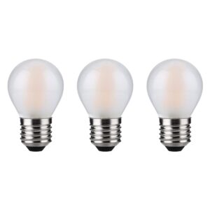 SPL E27 LED Lamp 4W Dimbaar - CRI 93 - Extra Warm Wit - LED Filament G45 - Melkglas - Vervangt 30W - 3 Stuks
