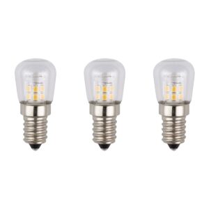 SPL E14 LED Lamp 2W - Koelkastlampje - Warm Wit - 2700K - LED Buislamp P23 - Vervangt 17W - 3 Stuks