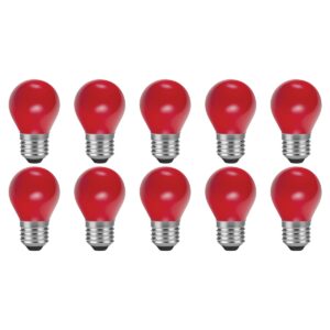 SPL E27 LED Lamp 1W - Rood - LED Filament Mini Globe/Kogel G45 - Feestverlichting - 10 Stuks