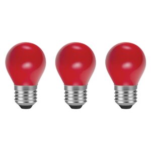 SPL E27 LED Lamp 1W - Rood - LED Filament Mini Globe/Kogel G45 - Feestverlichting - 3 Stuks