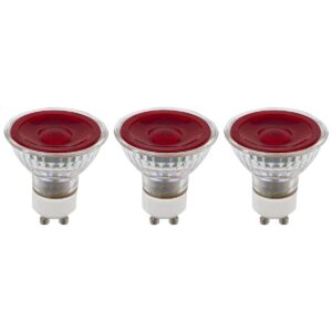 SPL GU10 LED Lamp 5W Dimbaar - Rood - LED Spot MR16 - Feestverlichting - 3 Stuks