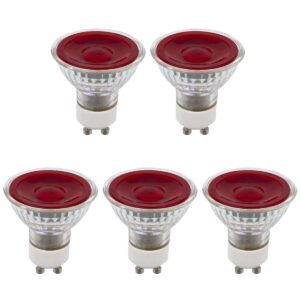 SPL GU10 LED Lamp 5W Dimbaar - Rood - LED Spot MR16 - Feestverlichting - 5 Stuks