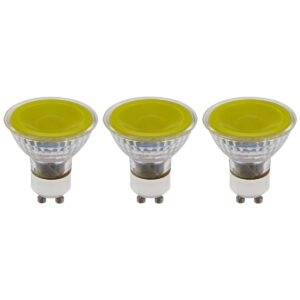 SPL GU10 LED Lamp 5W Dimbaar - Geel - LED Spot MR16 - Feestverlichting - 3 Stuks