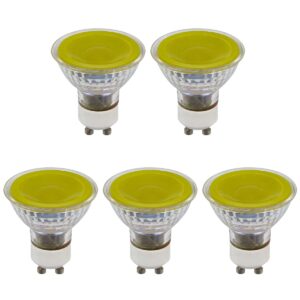 SPL GU10 LED Lamp 5W Dimbaar - Geel - LED Spot MR16 - Feestverlichting - 5 Stuks