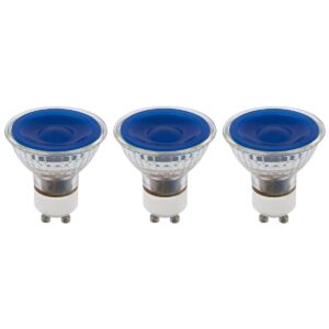 SPL GU10 LED Lamp 5W Dimbaar - Blauw - LED Spot MR16 - Feestverlichting - 3 Stuks