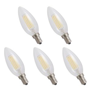 Spectrum Dimbare LED Kaarslamp E14 5.5W - 230V - 800 Lumen - 2700K Warm Wit - Gezellig Licht - Dimbaar - Energiezuinig - 5 stuks