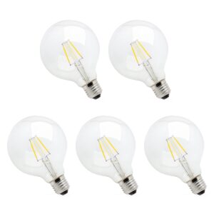 Spectrum Dimbare LED Lamp E27 4W - 230V - 380 Lumen - 2700K Warm Wit - Gezellig Licht - Dimbaar - Energiezuinig - 5 stuks