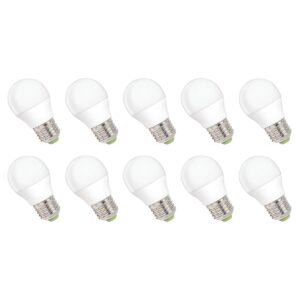 Spectrum Dimbare LED Lamp E27 6W - 230V - 500 Lumen - 4000K Neutraal Wit - Natuurlijk Licht - Dimbaar - Energiezuinig - 10 stuks