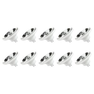 Spectrum GU10 LED Spot AR111 - 10 Watt - 230V - 1050 Lumen - 4000K Neutraal wit - Natuurlijk licht - Energiezuinig - 10 stuks