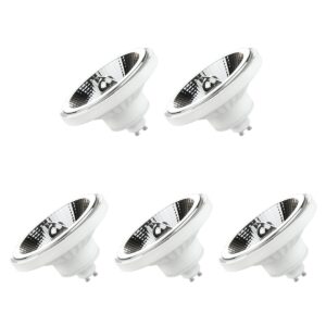 Spectrum GU10 LED Spot AR111 - 10 Watt - 230V - 950 Lumen - 3000K Warm wit - Gezellig licht - Energiezuinig - 5 stuks