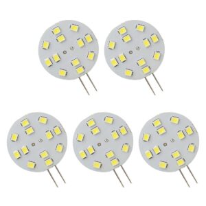 Spectrum LED Insteeklampje G4 2W - 12V - 230 Lumen - 6000K Koud wit - Helder daglicht - Energiezuinig - 5 stuks