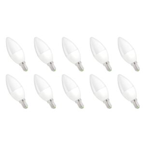 Spectrum LED Kaarslamp E14 4W - 230V - 330 Lumen - 3000K Warm wit - Gezellig licht - Energiezuinig - 10 stuks