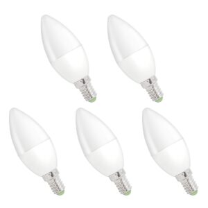 Spectrum LED Kaarslamp E14 4W - 230V - 340 Lumen - 4000K Neutraal Wit - Natuurlijk Licht - Energiezuinig - 5 stuks