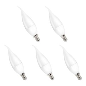 Spectrum LED Kaarslamp E14 4W - 230V - 340 Lumen - 4000K Neutraal Wit - Natuurlijk Licht - Energiezuinig - 5 stuks