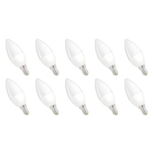 Spectrum LED Kaarslamp E14 6W - 230V - 520 Lumen - 3000K Warm wit - Gezellig licht - Energiezuinig - 10 stuks