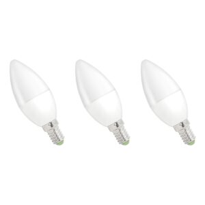 Spectrum LED Kaarslamp E14 6W - 230V - 540 Lumen - 4000K Neutraal Wit - Natuurlijk Licht - Energiezuinig - 3 stuks